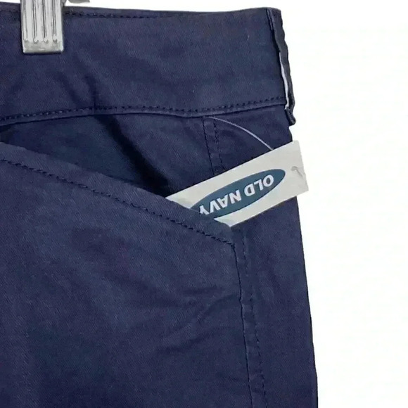 Old Navy Women 16 Blue Pixie Slim Mid Rise Stretch Ankle Length Pants NEW - Picture 4 of 11